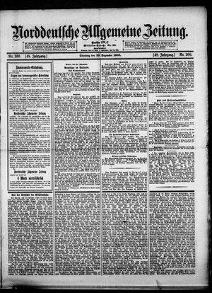 Norddeutsche allgemeine Zeitung vom 22.12.1908