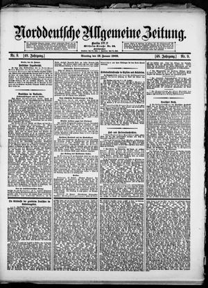 Norddeutsche allgemeine Zeitung vom 12.01.1909