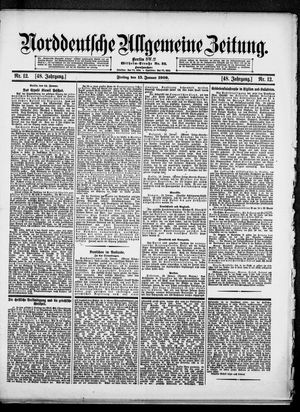 Norddeutsche allgemeine Zeitung vom 15.01.1909