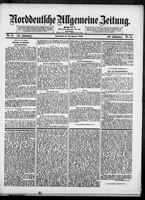 Norddeutsche allgemeine Zeitung vom 16.01.1909