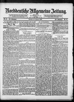 Norddeutsche allgemeine Zeitung vom 19.01.1909