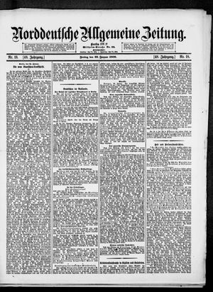 Norddeutsche allgemeine Zeitung vom 22.01.1909