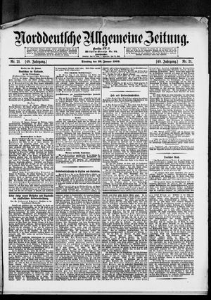 Norddeutsche allgemeine Zeitung vom 26.01.1909
