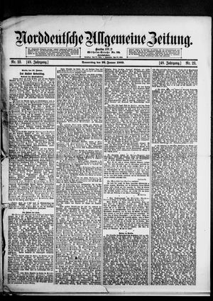 Norddeutsche allgemeine Zeitung vom 28.01.1909