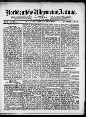 Norddeutsche allgemeine Zeitung vom 31.01.1909