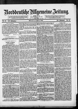 Norddeutsche allgemeine Zeitung vom 03.02.1909