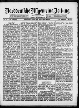 Norddeutsche allgemeine Zeitung vom 07.02.1909