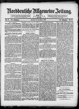 Norddeutsche allgemeine Zeitung vom 13.02.1909
