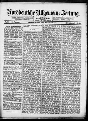 Norddeutsche allgemeine Zeitung vom 14.02.1909
