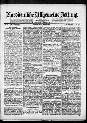 Norddeutsche allgemeine Zeitung vom 18.02.1909