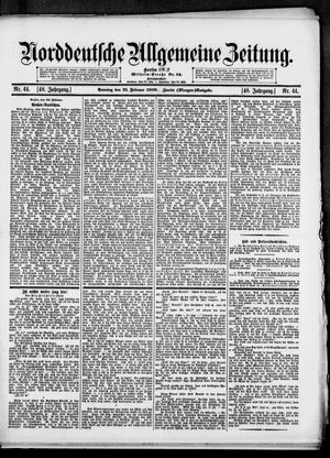 Norddeutsche allgemeine Zeitung vom 21.02.1909