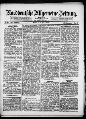 Norddeutsche allgemeine Zeitung on Feb 23, 1909