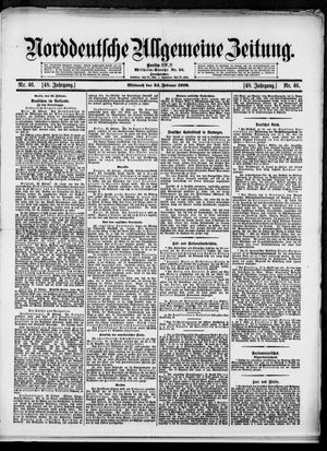 Norddeutsche allgemeine Zeitung vom 24.02.1909
