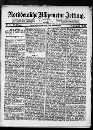 Norddeutsche allgemeine Zeitung vom 28.02.1909