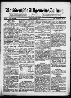 Norddeutsche allgemeine Zeitung vom 02.03.1909