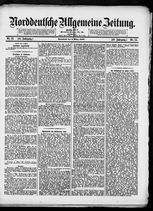 Norddeutsche allgemeine Zeitung vom 06.03.1909
