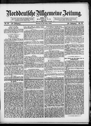 Norddeutsche allgemeine Zeitung vom 23.03.1909