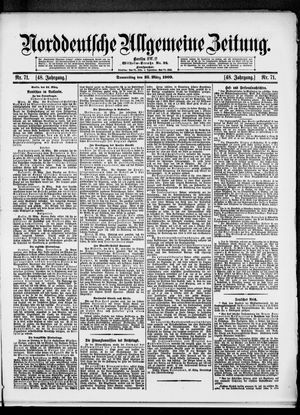 Norddeutsche allgemeine Zeitung on Mar 25, 1909