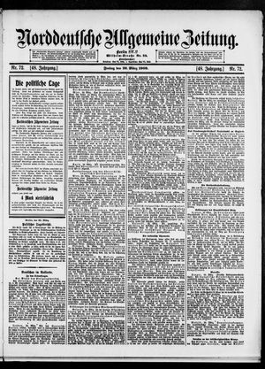 Norddeutsche allgemeine Zeitung vom 26.03.1909