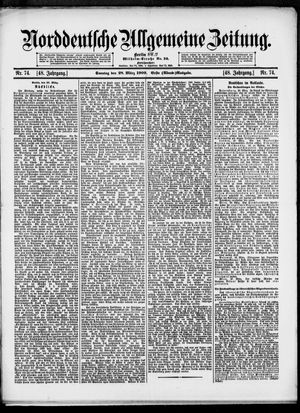 Norddeutsche allgemeine Zeitung vom 28.03.1909