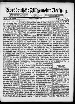 Norddeutsche allgemeine Zeitung vom 30.03.1909