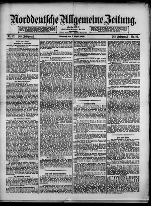Norddeutsche allgemeine Zeitung vom 07.04.1909
