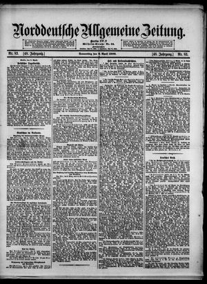 Norddeutsche allgemeine Zeitung vom 08.04.1909