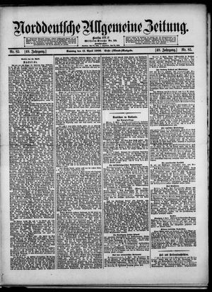 Norddeutsche allgemeine Zeitung vom 11.04.1909