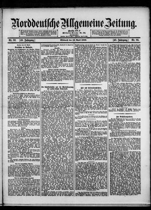 Norddeutsche allgemeine Zeitung on Apr 14, 1909