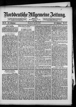Norddeutsche allgemeine Zeitung vom 20.04.1909