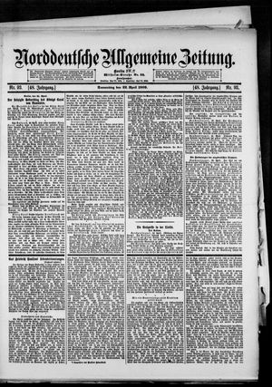 Norddeutsche allgemeine Zeitung vom 22.04.1909