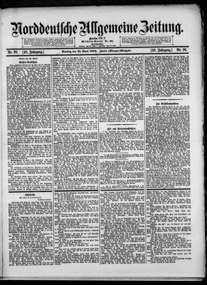 Norddeutsche allgemeine Zeitung vom 25.04.1909