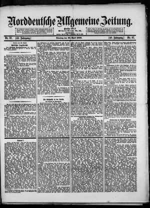 Norddeutsche allgemeine Zeitung vom 27.04.1909