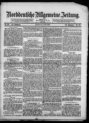 Norddeutsche allgemeine Zeitung on May 1, 1909
