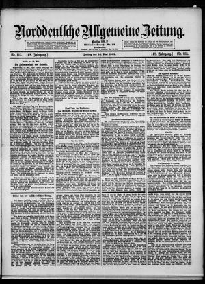 Norddeutsche allgemeine Zeitung vom 14.05.1909