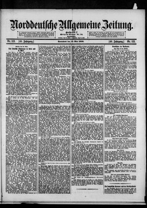 Norddeutsche allgemeine Zeitung vom 15.05.1909