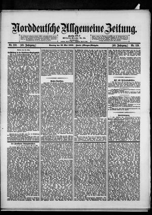 Norddeutsche allgemeine Zeitung vom 23.05.1909