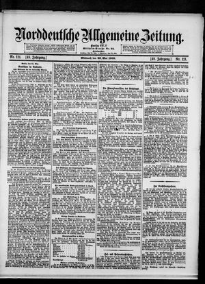 Norddeutsche allgemeine Zeitung vom 26.05.1909