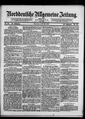 Norddeutsche allgemeine Zeitung vom 27.05.1909