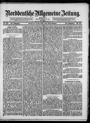 Norddeutsche allgemeine Zeitung vom 30.05.1909