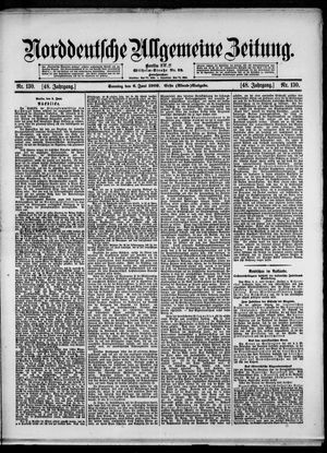 Norddeutsche allgemeine Zeitung vom 06.06.1909