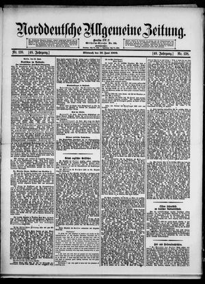 Norddeutsche allgemeine Zeitung vom 16.06.1909