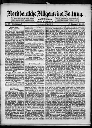 Norddeutsche allgemeine Zeitung vom 17.06.1909