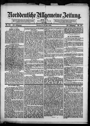 Norddeutsche allgemeine Zeitung vom 22.06.1909