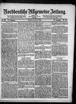 Norddeutsche allgemeine Zeitung vom 24.06.1909