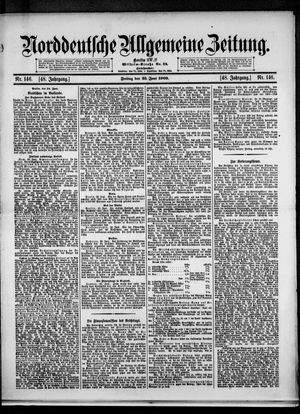Norddeutsche allgemeine Zeitung vom 25.06.1909