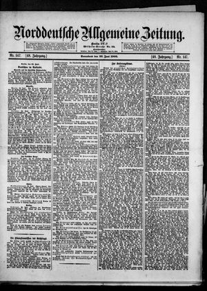 Norddeutsche allgemeine Zeitung vom 26.06.1909