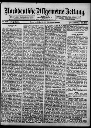 Norddeutsche allgemeine Zeitung vom 11.07.1909
