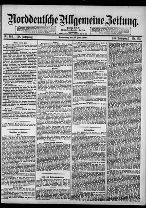 Norddeutsche allgemeine Zeitung vom 15.07.1909