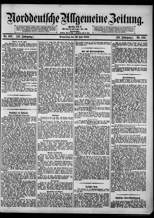 Norddeutsche allgemeine Zeitung vom 22.07.1909